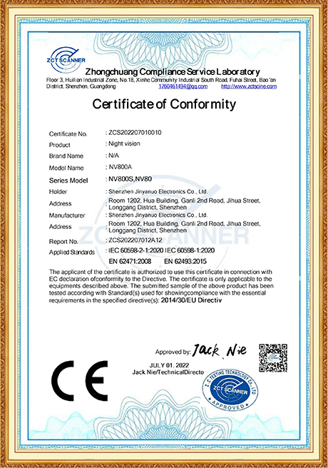 Certificate Of Honor