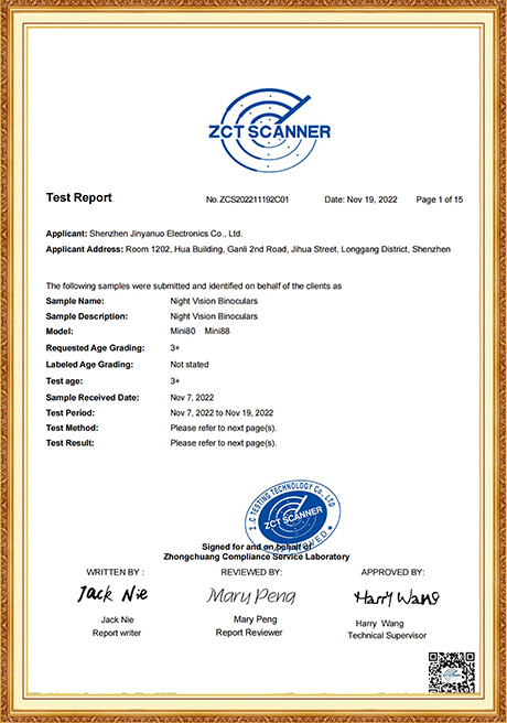 Certificate Of Honor