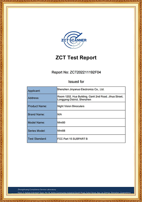 Certificate Of Honor