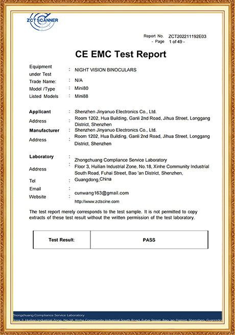 Certificate Of Honor