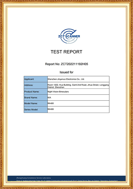 Certificate Of Honor